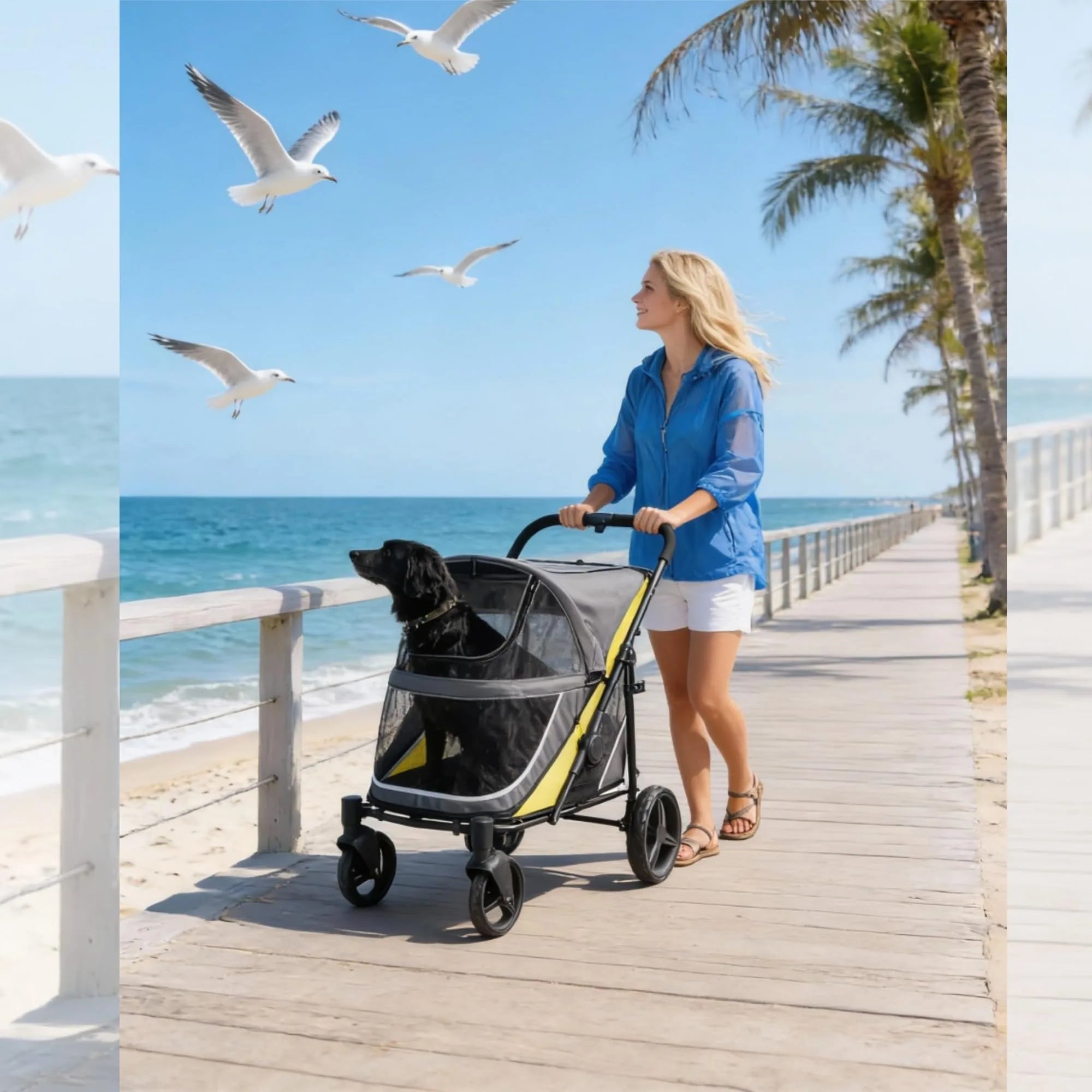 Dog Stroller for Large Dogs & Big Pets