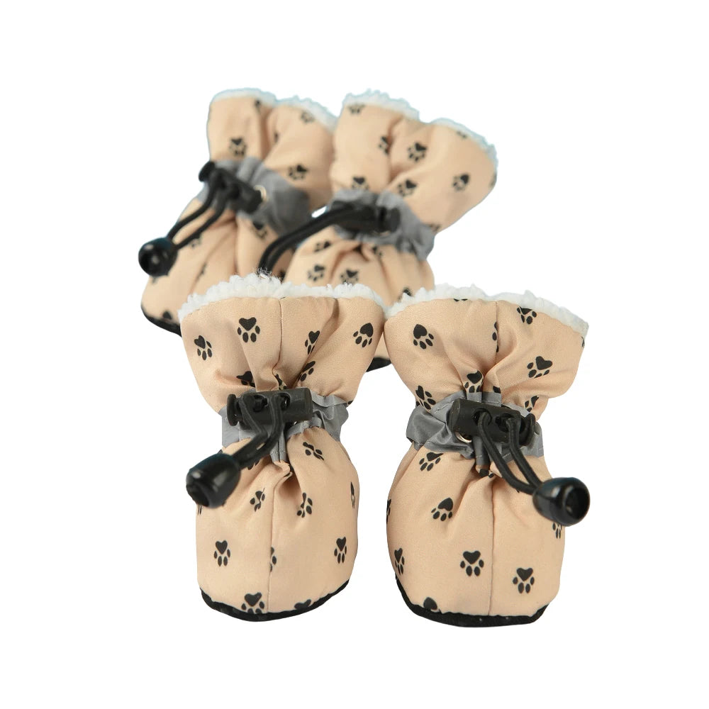 Winter Warm Strip Puppy Shoes for Small Medium Dogs