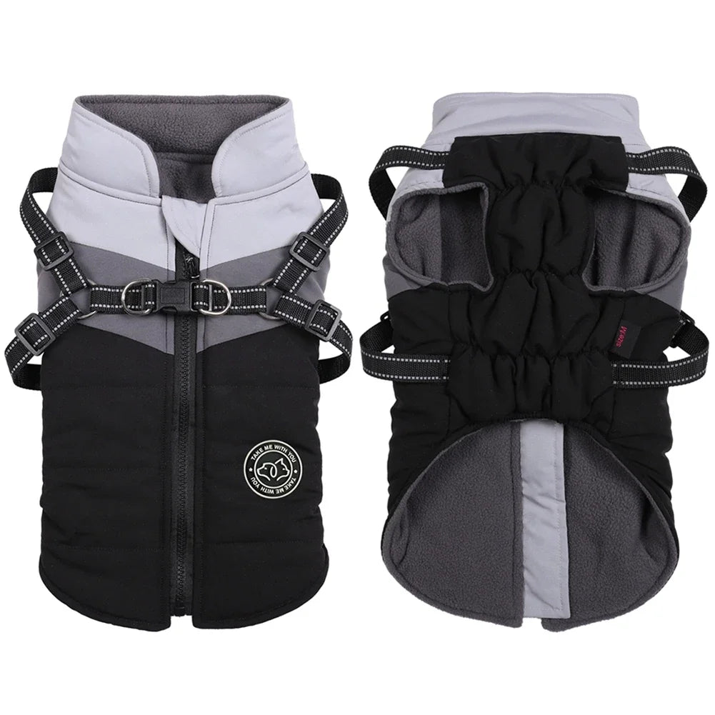 Winter Small Dog Harness Vest