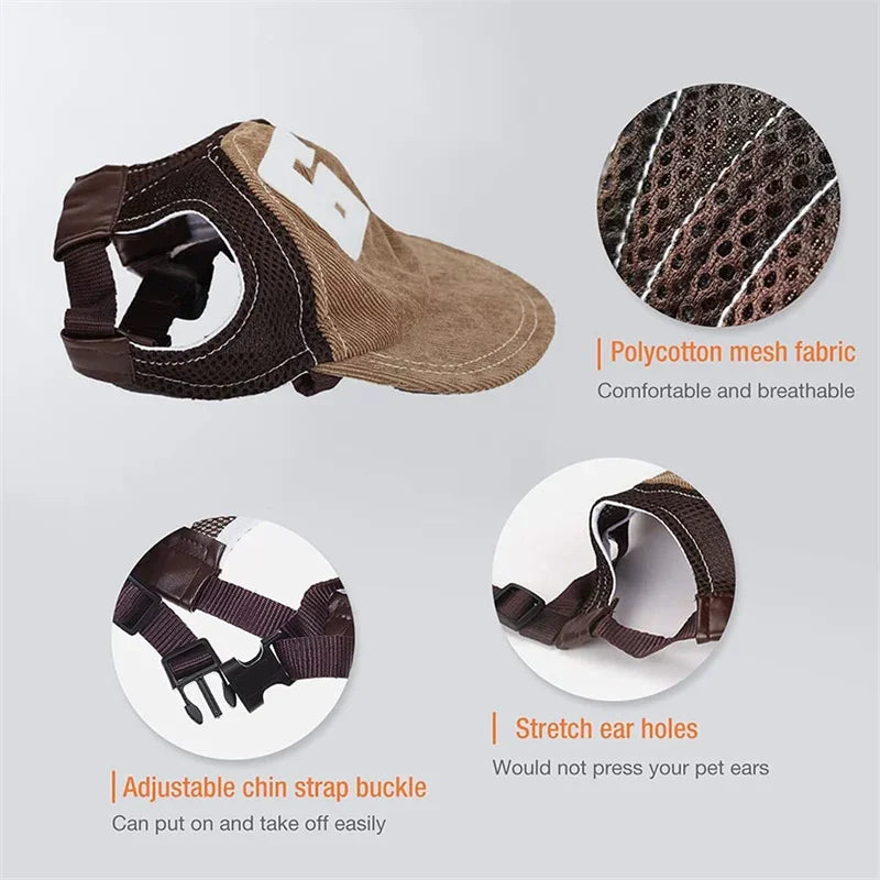 Dog Sunscreen Hat Baseball Cap Outdoor Sports Hat