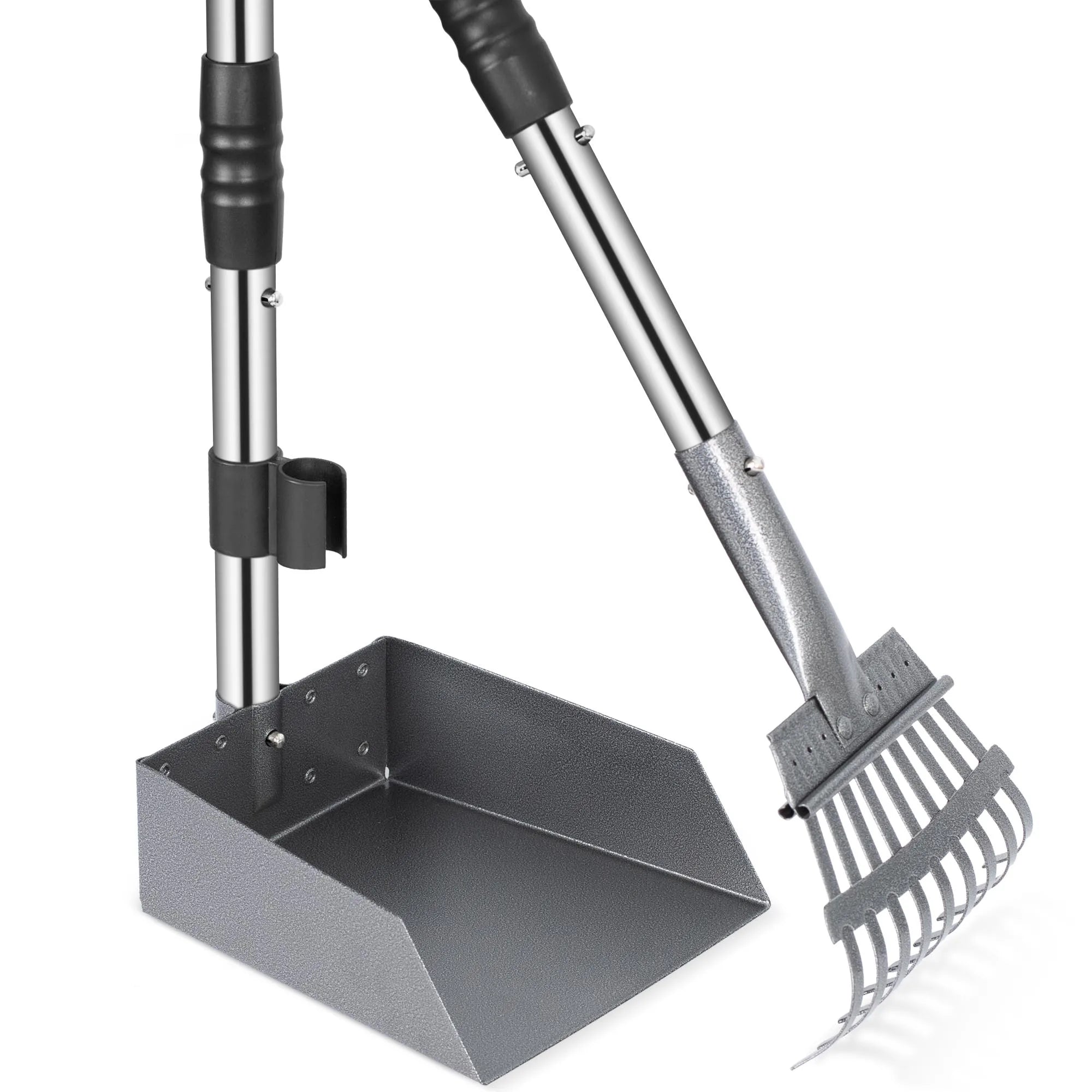 Dog Poop Tray and Rake Set
