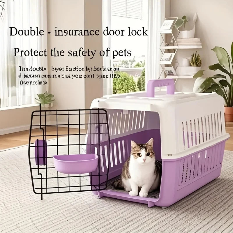 Airline- Portable Pet Carrier for Cats & Small Dogs