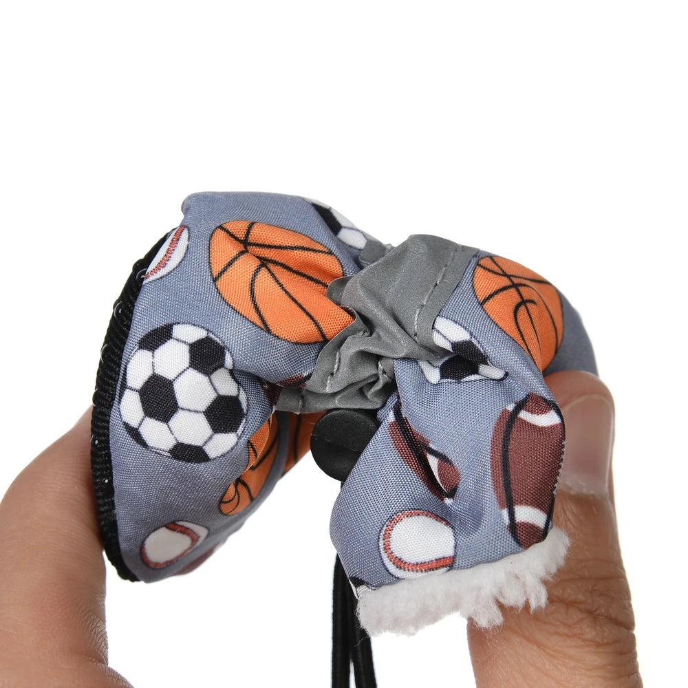 Winter Warm Strip Puppy Shoes for Small Medium Dogs