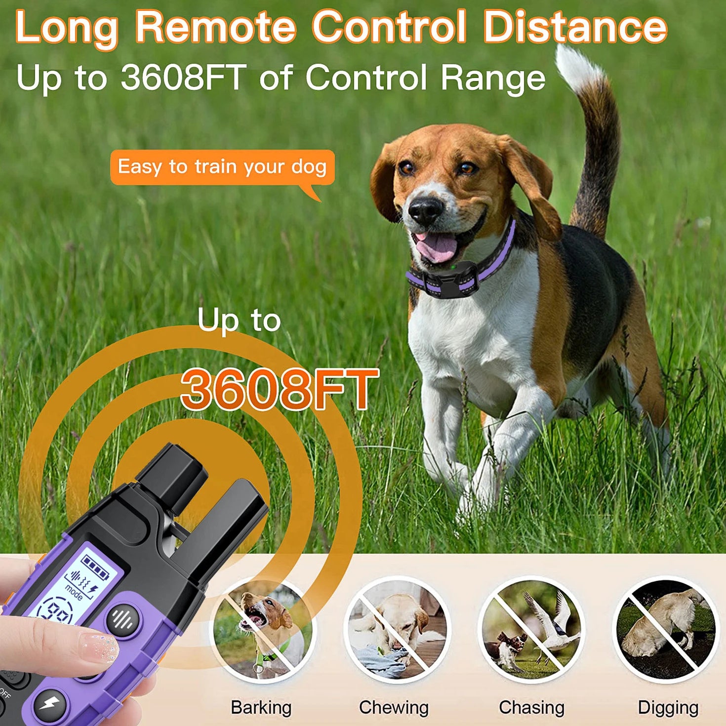 3300Ft Electric Dog Training Collar Remote Control