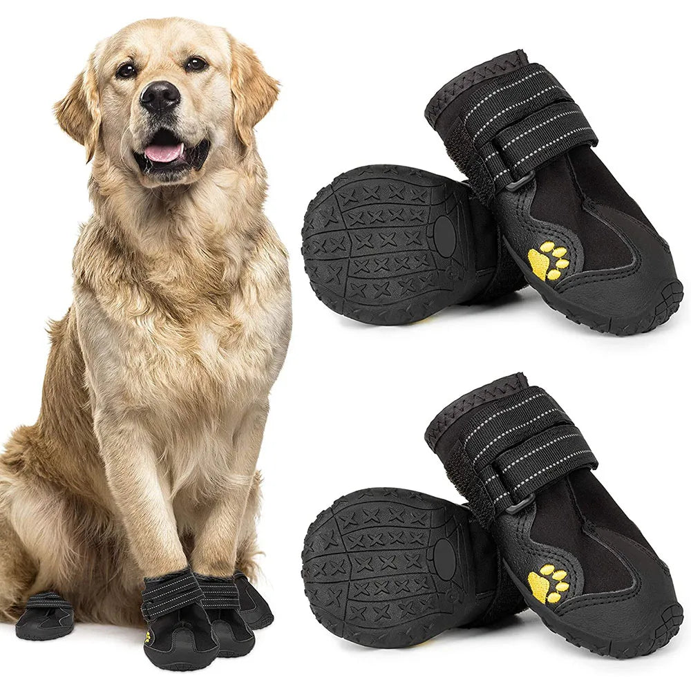 Waterproof Dog Anti-Slip Rubber Dog Booties