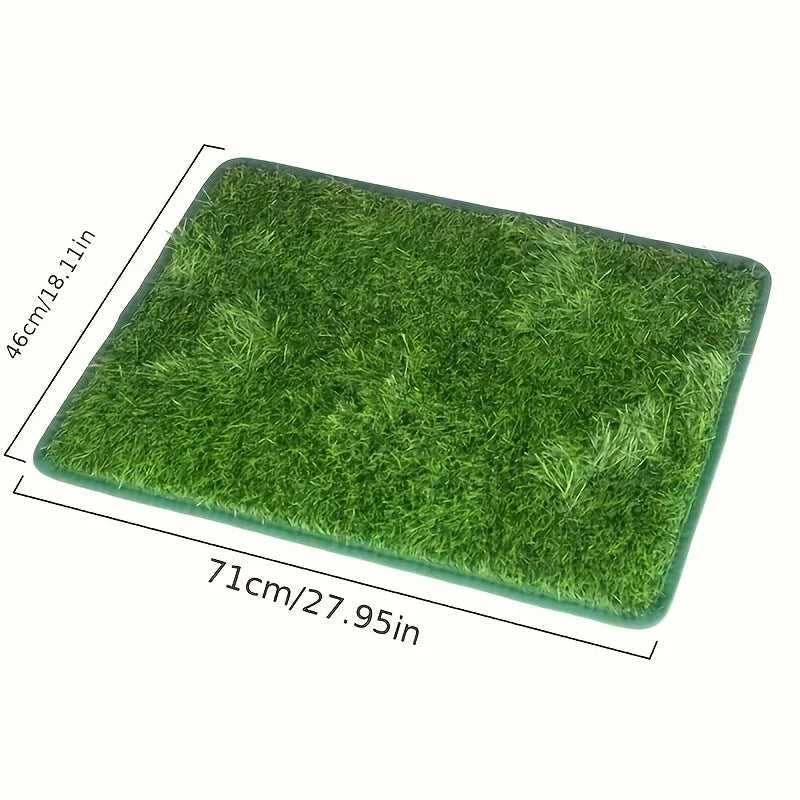 Simulation Lawn Dog Toilet Training Mat