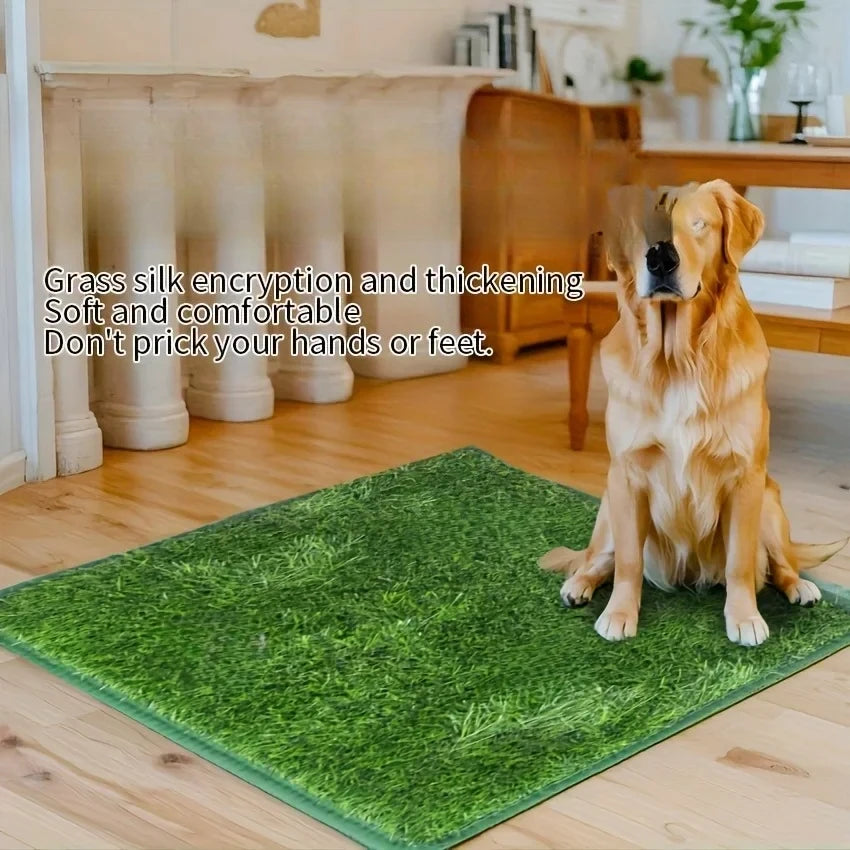 Simulation Lawn Dog Toilet Training Mat