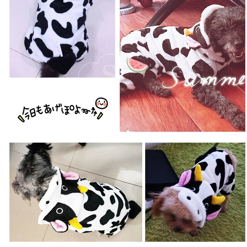 Pet Dog Clothes Soft Warm Fleece Dogs Jumpsuits