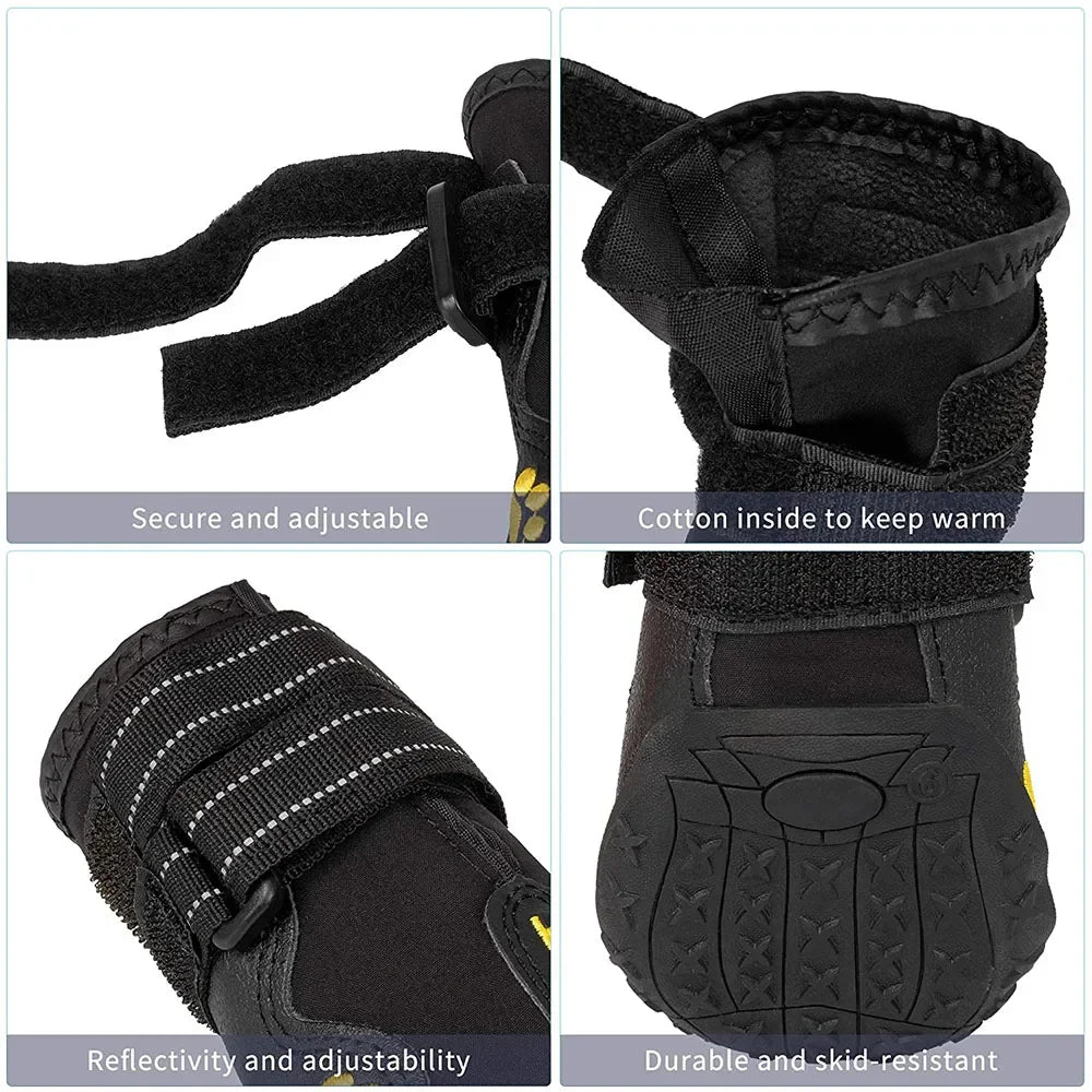 Waterproof Dog Anti-Slip Rubber Dog Booties