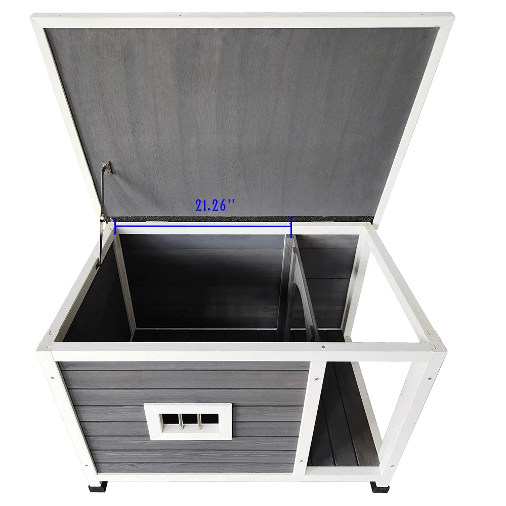 Outdoor Wooden Puppy Kennel