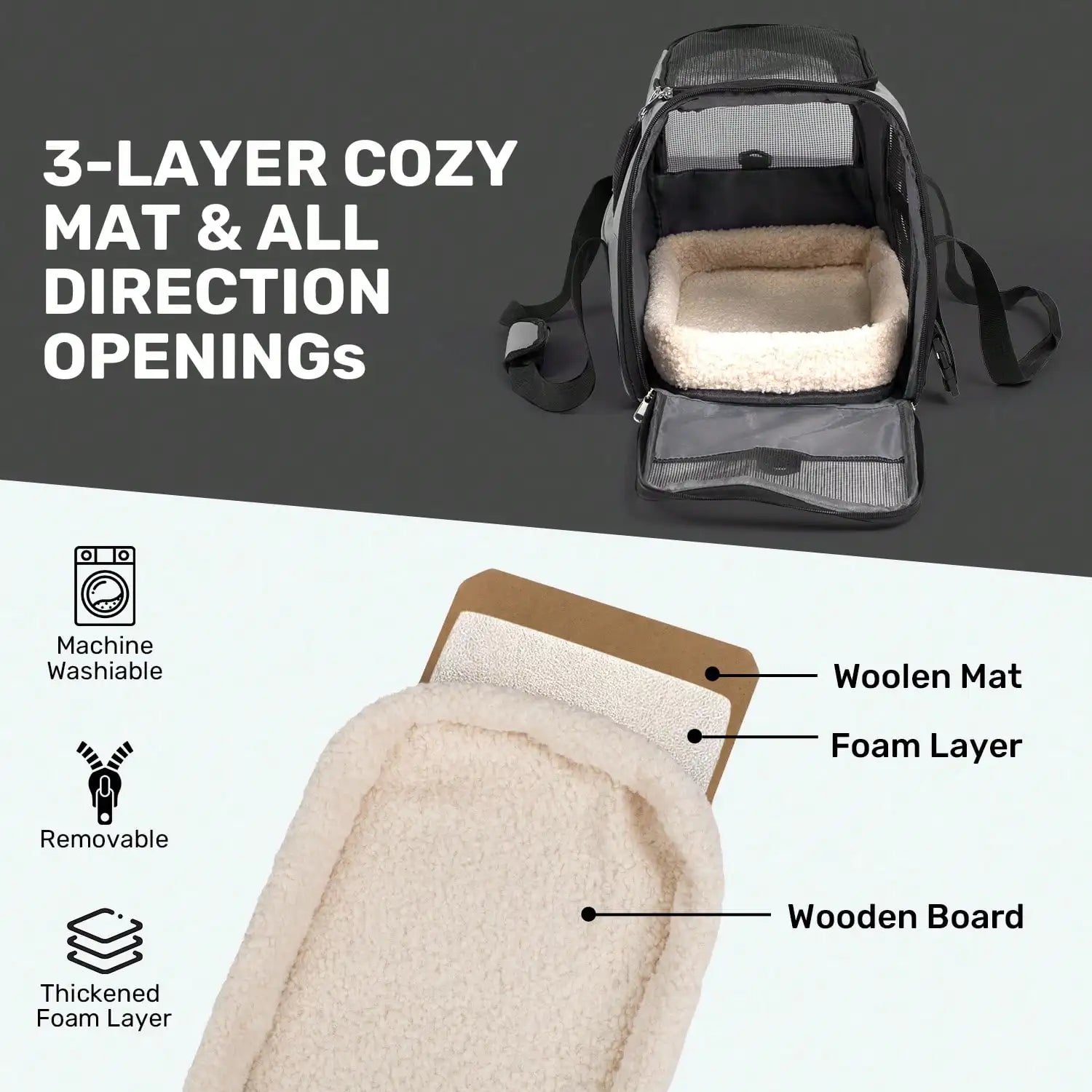 Portable Pet Travel Carrier