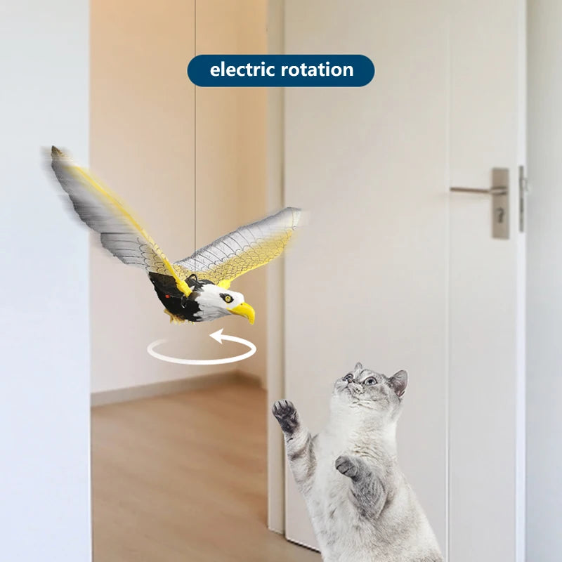 Simulation Bird Cat Toy Funny Self-hey Hanging