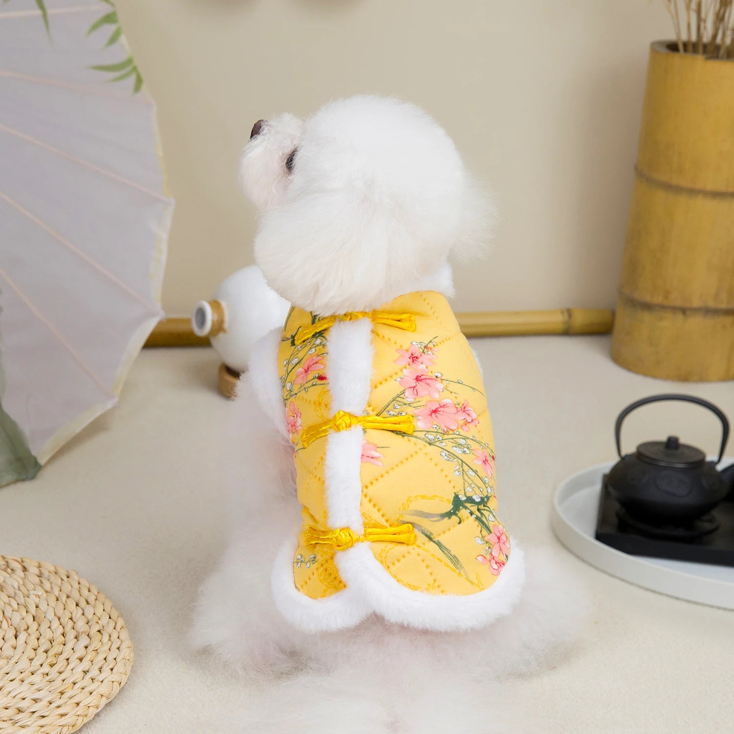 New Year Chinese Style Pet Dog Tang Suit