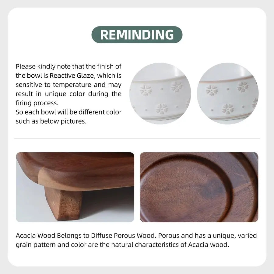 6.1inch Raised Double Cat Bowls Set