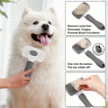 Ergonomic Handle Self Cleaning Pet Brush