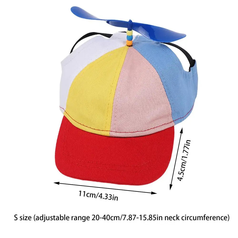 Colorful Pet Propeller Hat With Ear Holes