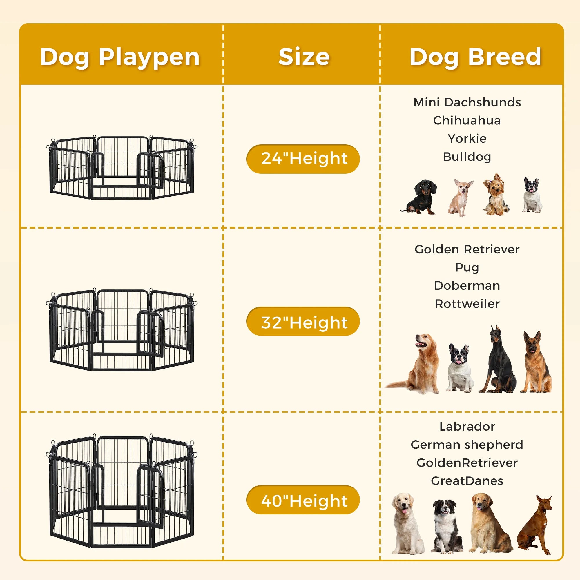Dog Playpen with Door