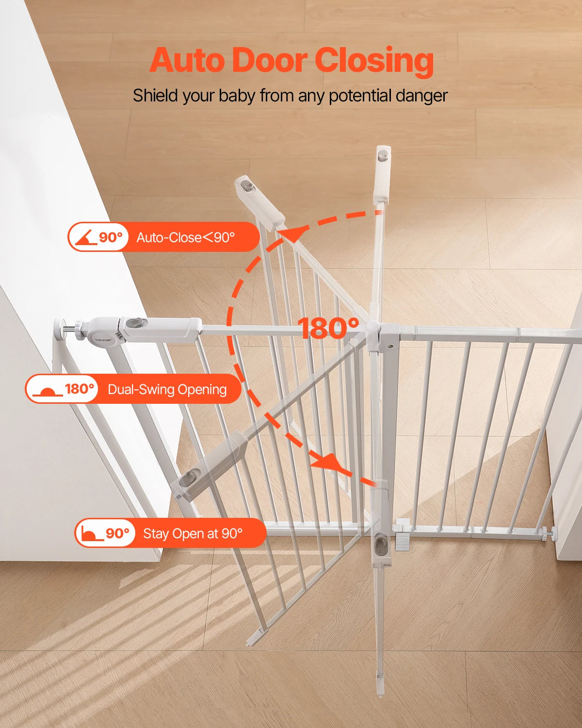 Baby Gate 28/30/36 Inches High Dog Gate