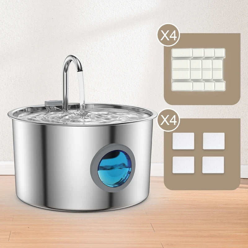 Stainless Steel Cat Water Fountain