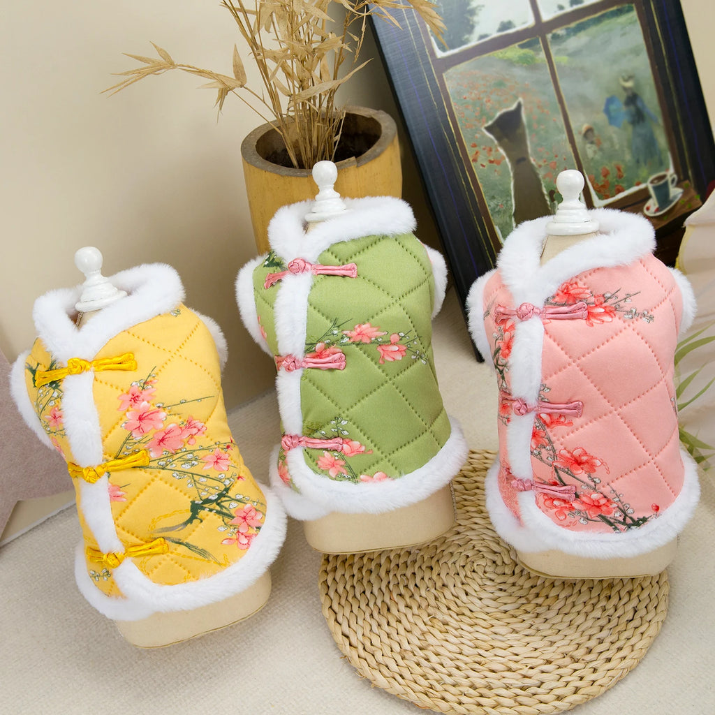 New Year Chinese Style Pet Dog Tang Suit