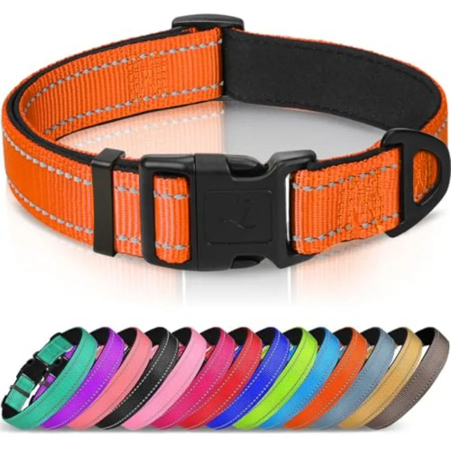 Reflective Dog Collar, Soft Neoprene Padded