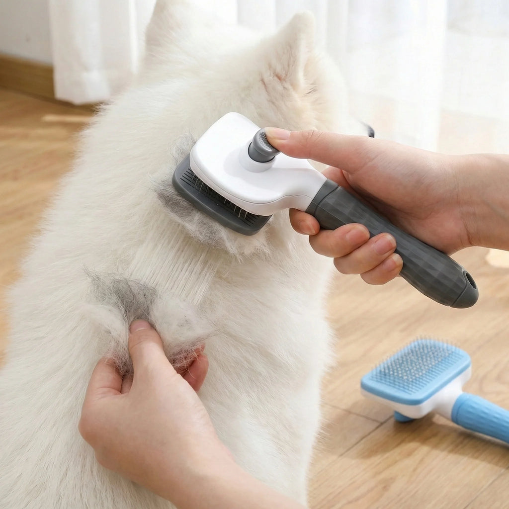 Dual-Use Dog Cat Grooming Brush
