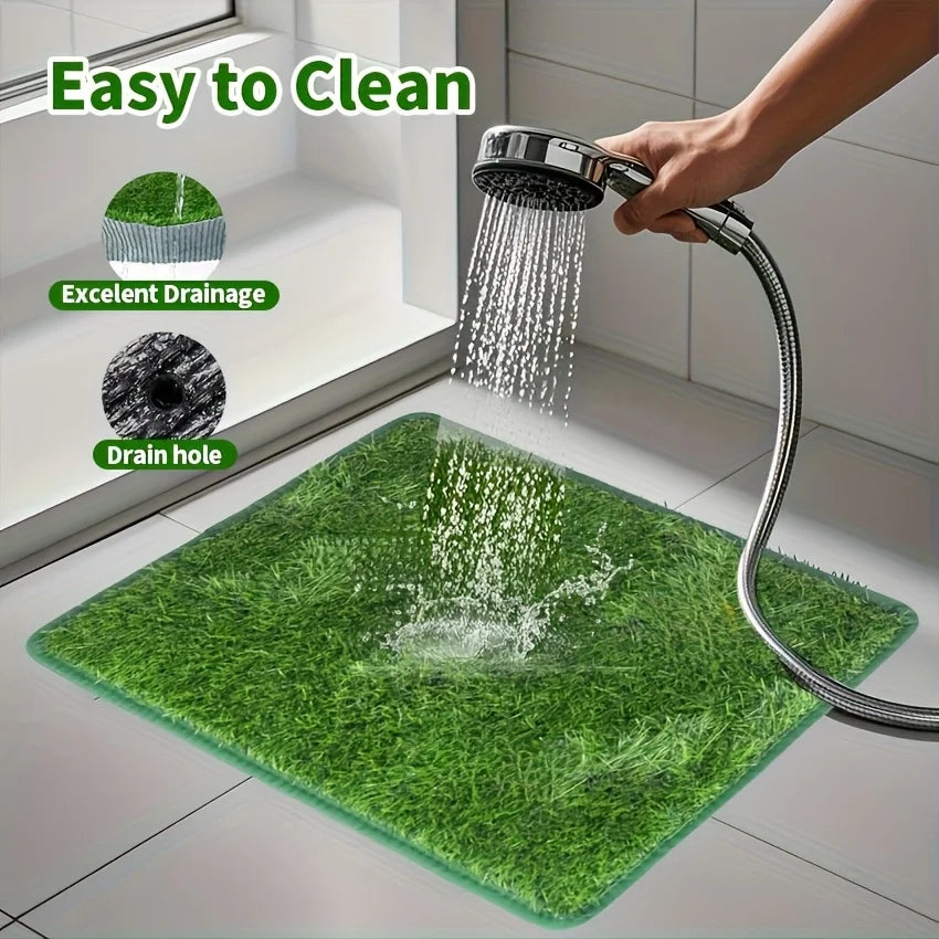 Simulation Lawn Dog Toilet Training Mat