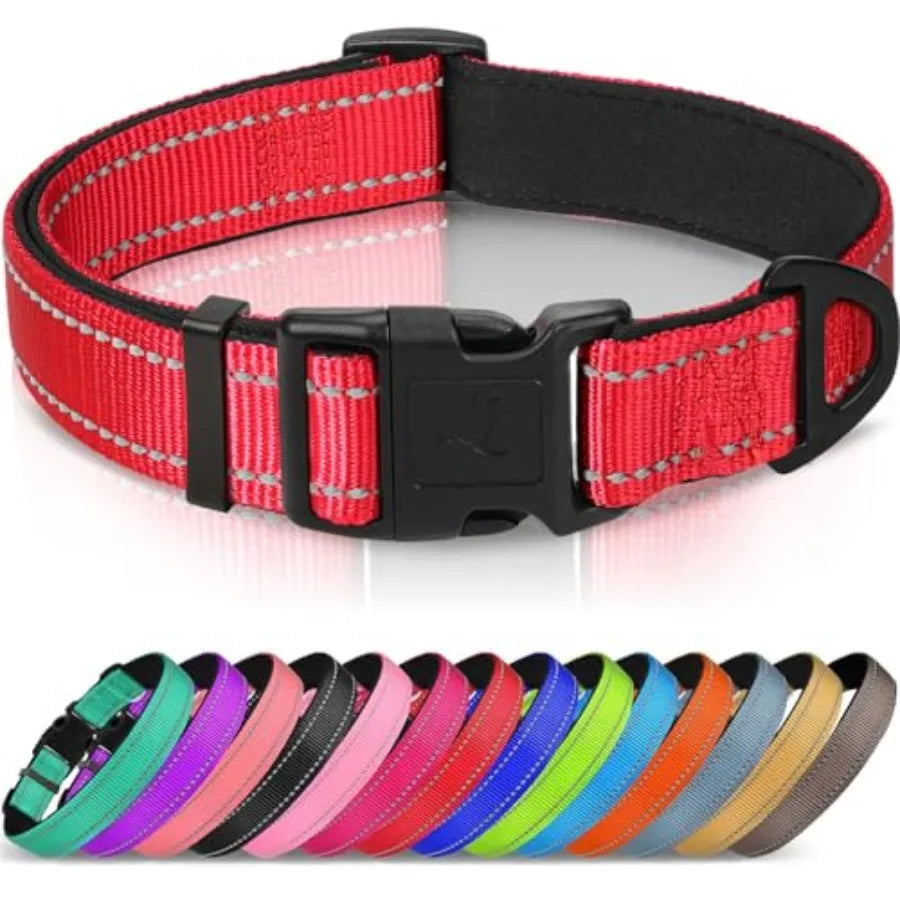 Reflective Dog Collar, Soft Neoprene Padded