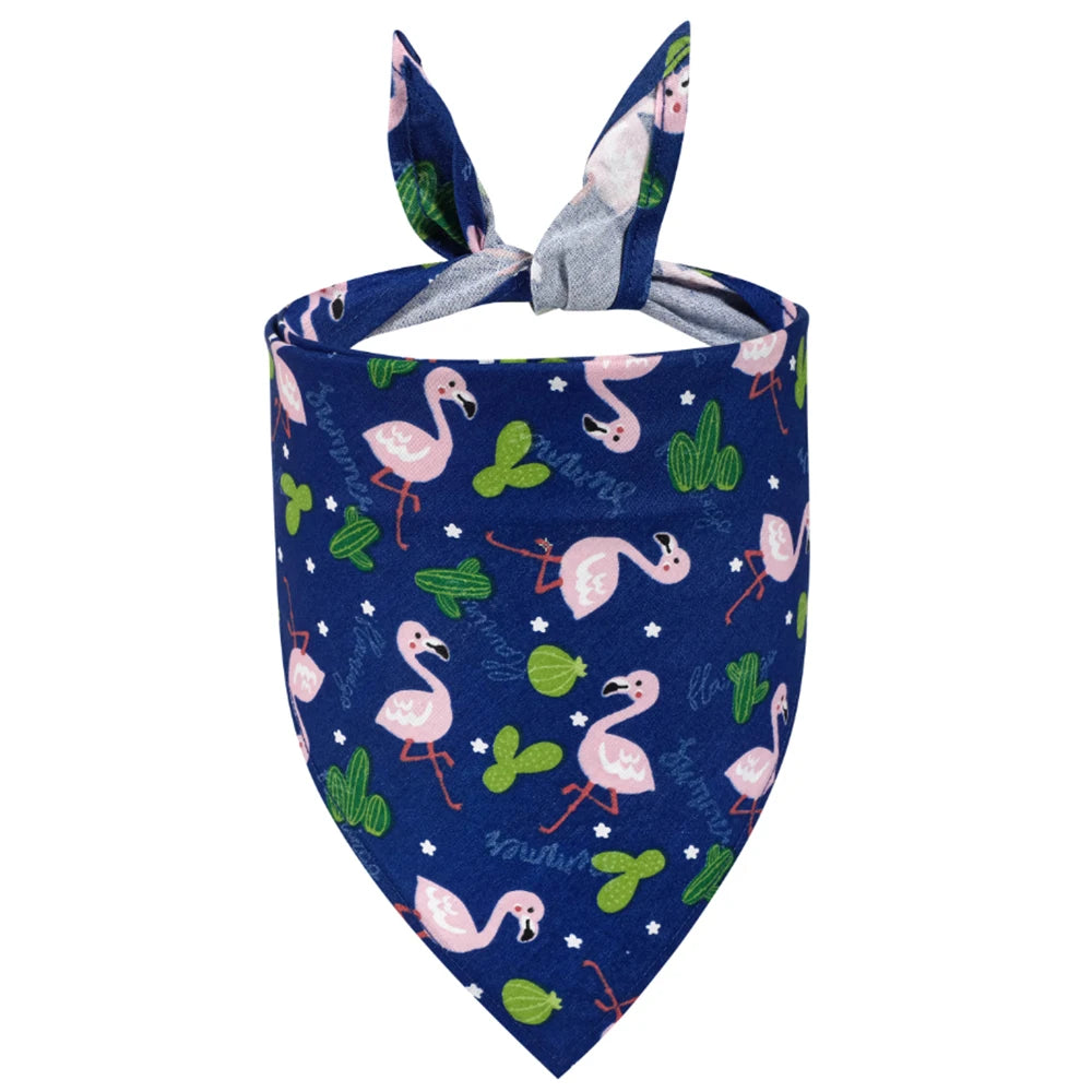 Dog Bandana Fruit Floral Spring Washable Soft Doggy Scarf