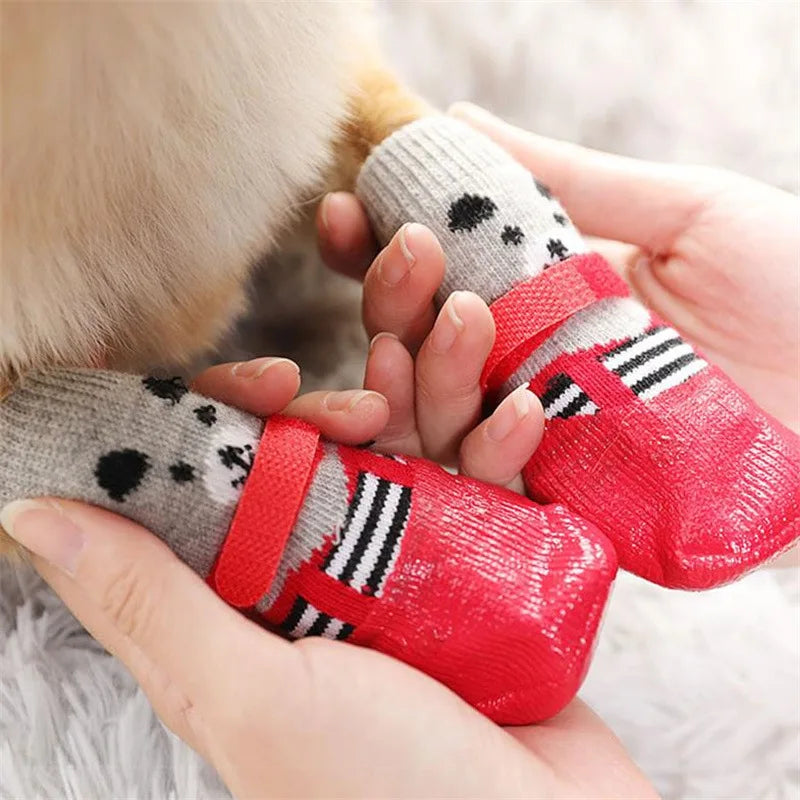 Pet Waterproof Socks Dog Silicone Rain Shoes