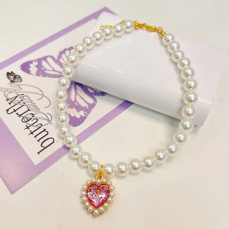 Princess Pearl Pet Collar for Cats