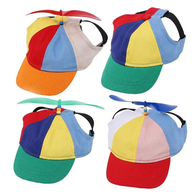 Colorful Pet Propeller Hat With Ear Holes