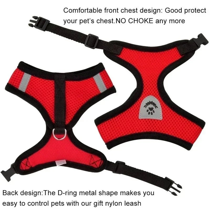 1pc-cat traction vest, walking leash, puppy dog collar