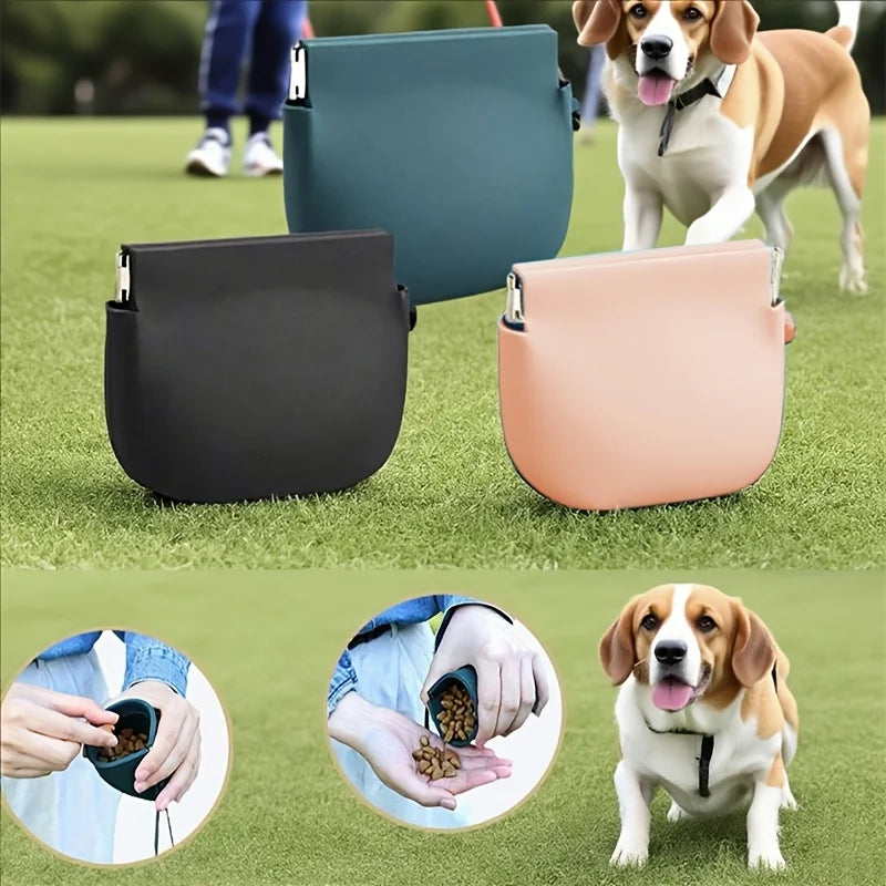 1pc Portable Silicone Dog Treat Bag