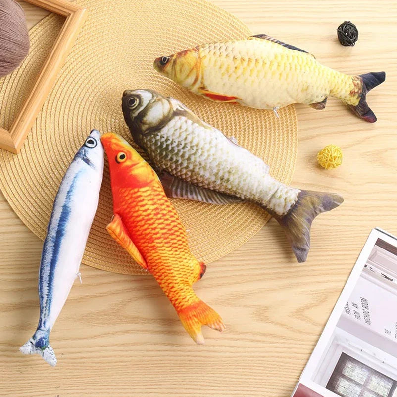 cat-teasing toys simulation fish tear