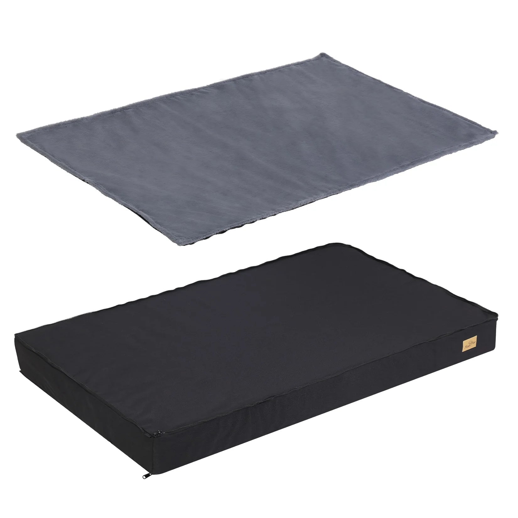 Bed Memory Foam Base Crate Mattress Cushion with Washable Cover Waterproof