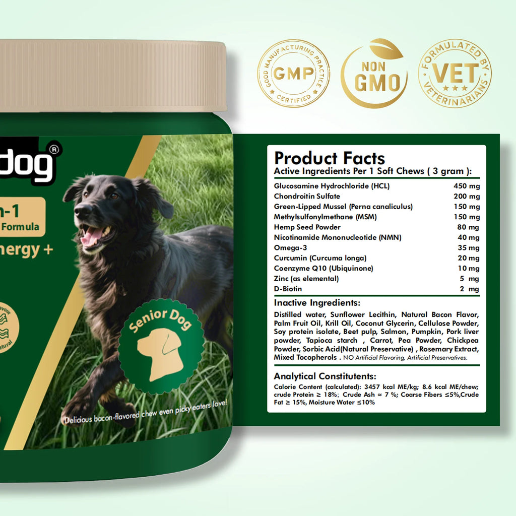 NUTRIDOG Senior Dog Vitamins Chews