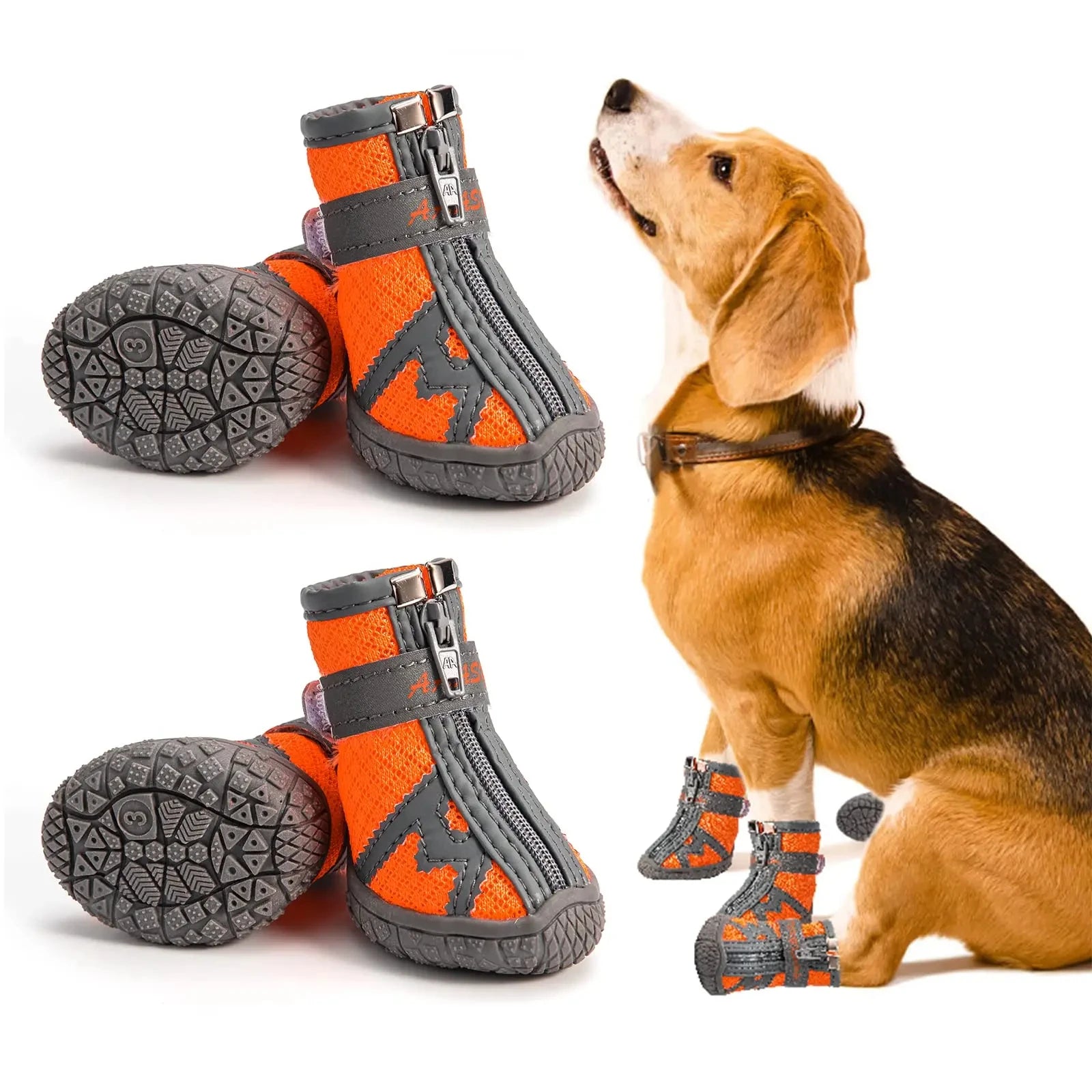 4pcs/set Waterproof Summer Dog  Anti-slip Rain Boots