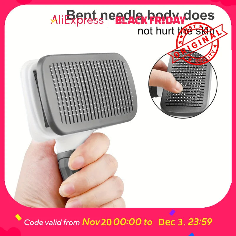 One-Button Pet DE shedding Brush