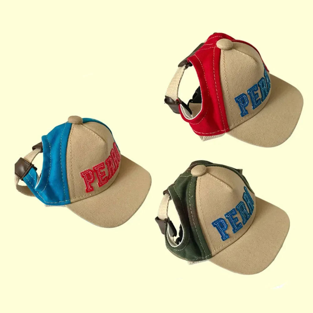 Baseball Small Puppy Sport Letter Cap for Dogs