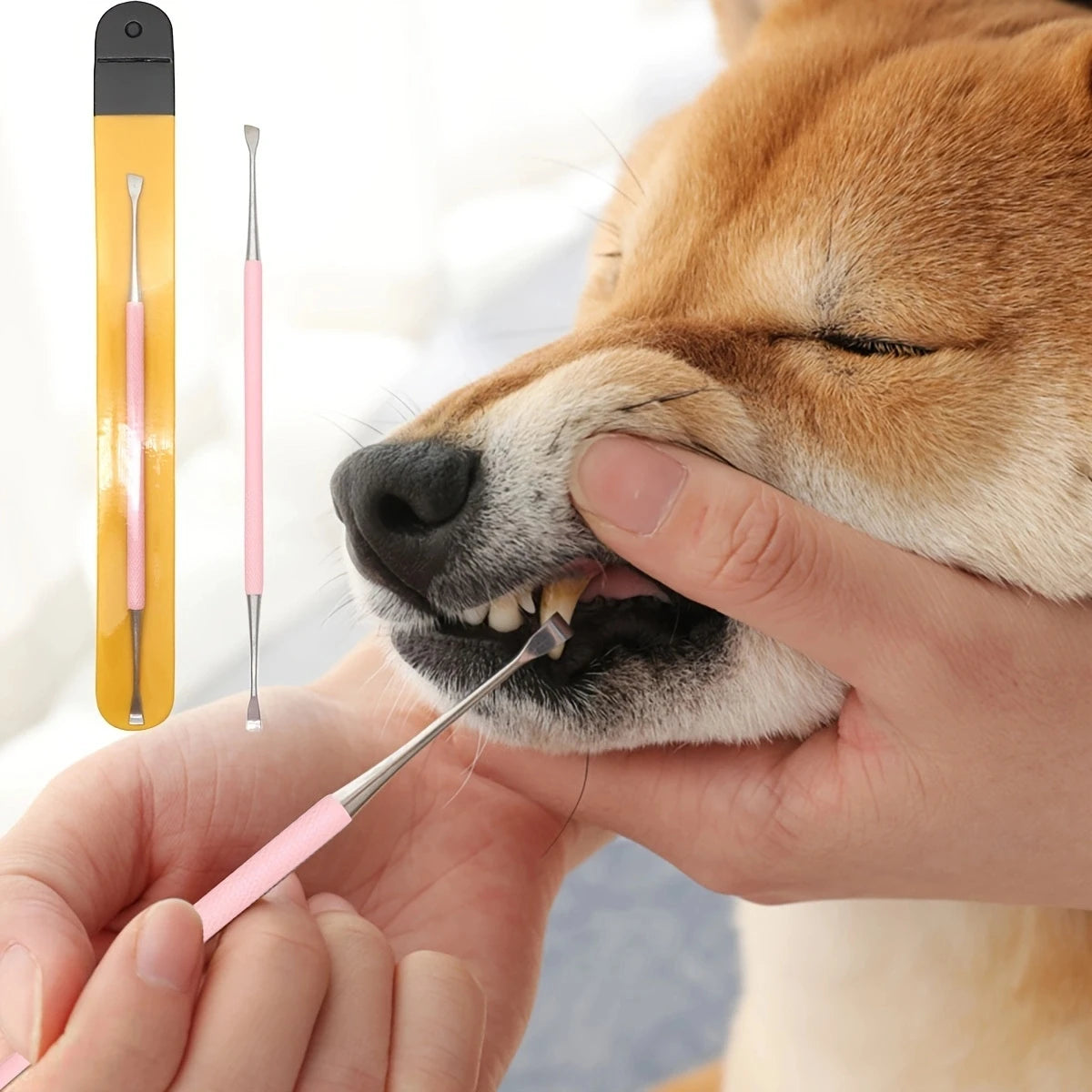 1pc Pet Dog Tooth Cleaner Stainless Steel Tartar Removers