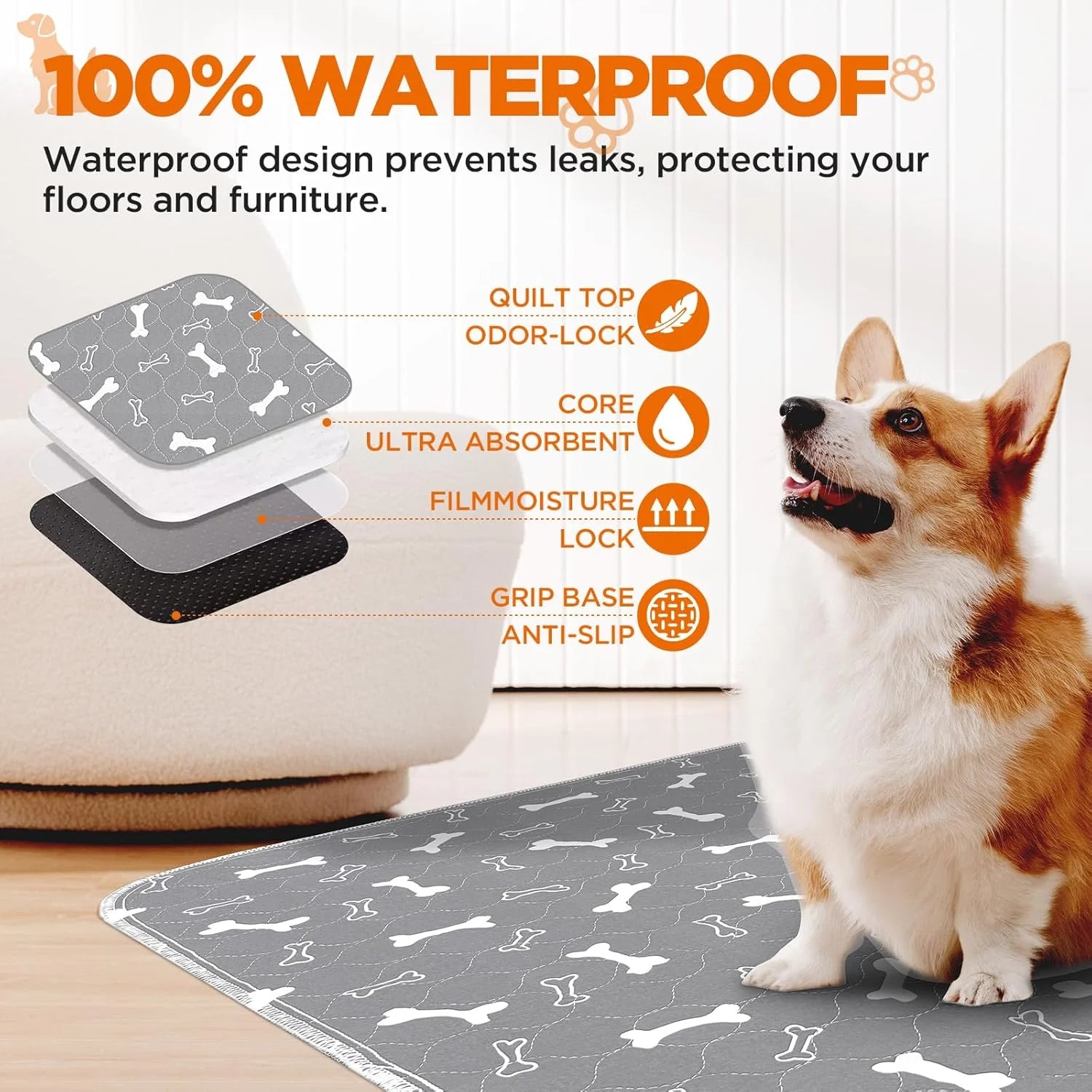 Washable Dog Pee Pads,