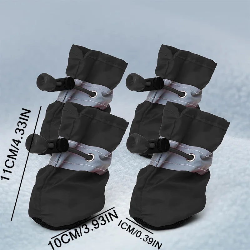 X-Small Dog Shoes Waterproof Durable, for 3-4 lb Tiny Dogs