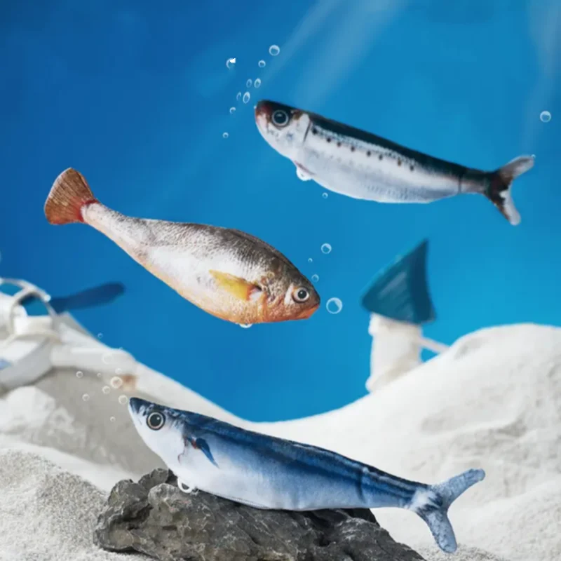 3PCS Electric Fish Pet Cat Toys Catnip