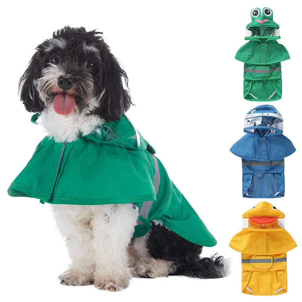 Cute Animal Raincoat Pet Hooded