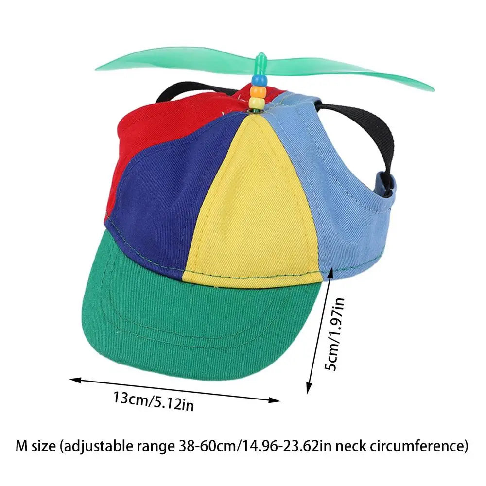 Colorful Pet Propeller Hat With Ear Holes