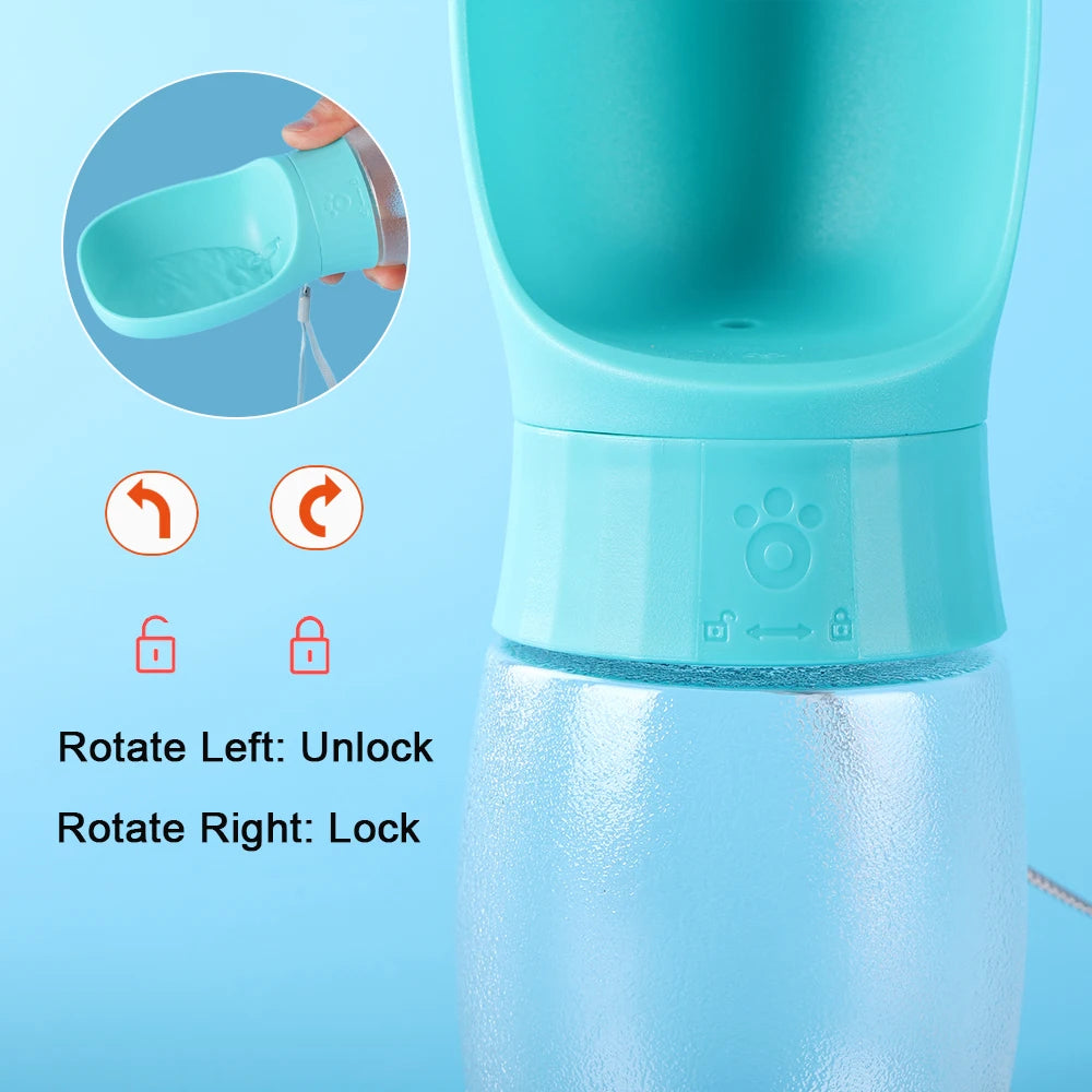 Big Dog Water Bottle Portable Drinking Bowl