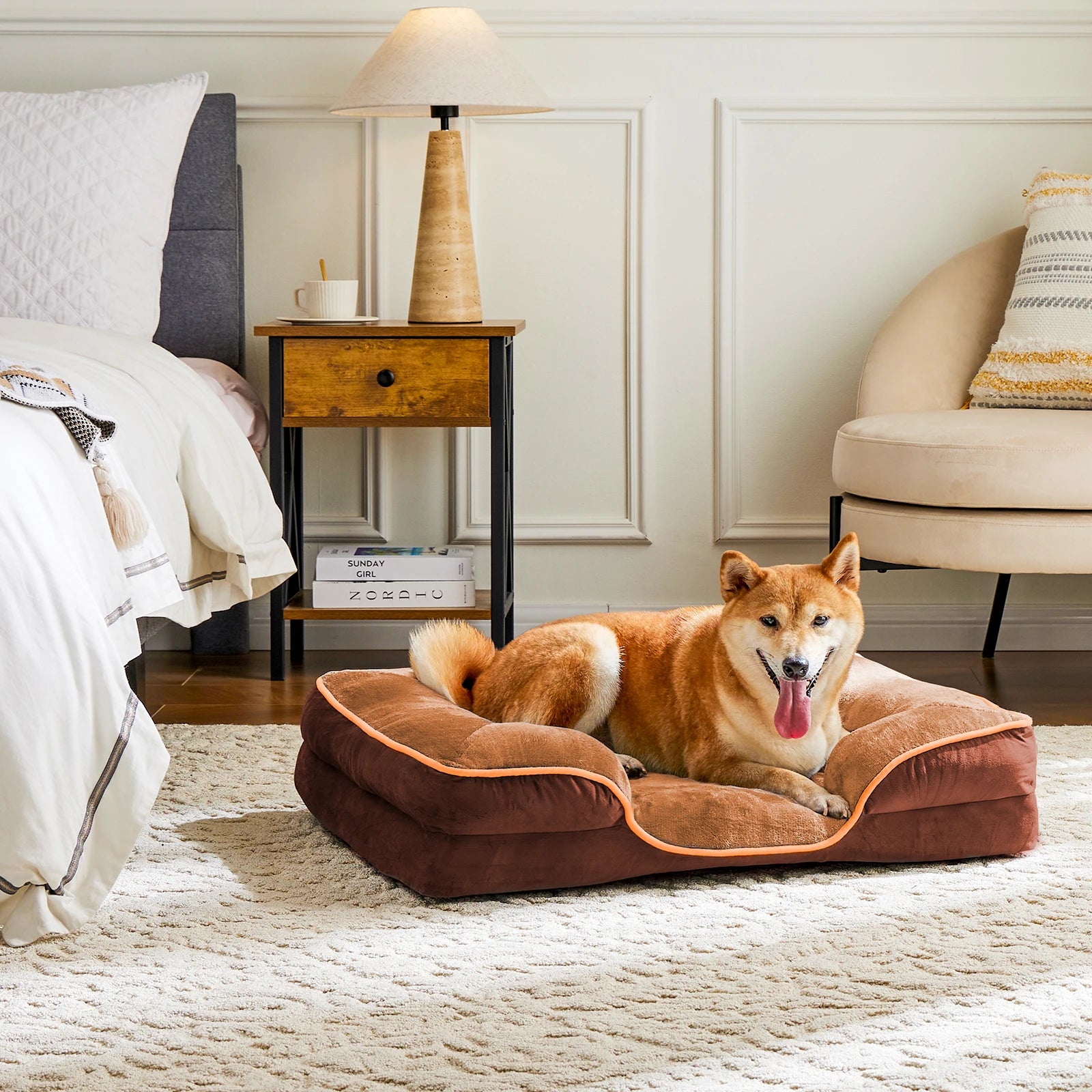 Memory Foam Pet Bed for Small Dogs & Cats