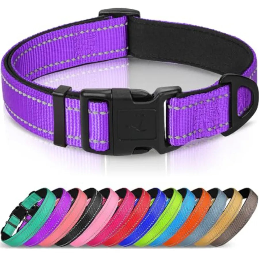 Reflective Dog Collar, Soft Neoprene Padded