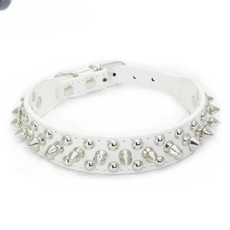 Adjustable Leather Pet Dog Collar